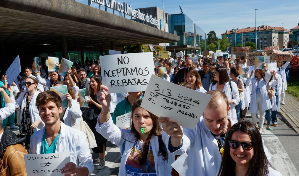 Los médicos gallegos denuncian que la Xunta incrementa servicios mínimos