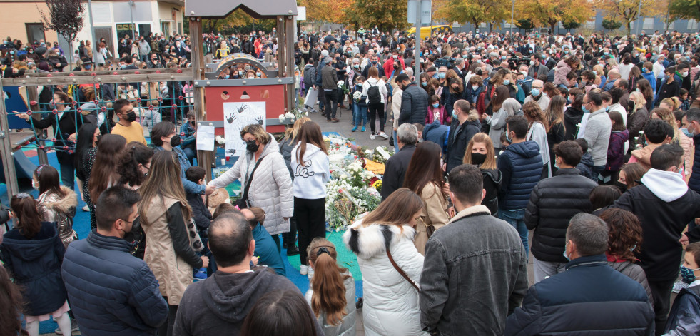 Miles de personas se concentran en Lardero para recordar al niño asesinado y apoyar a su familia