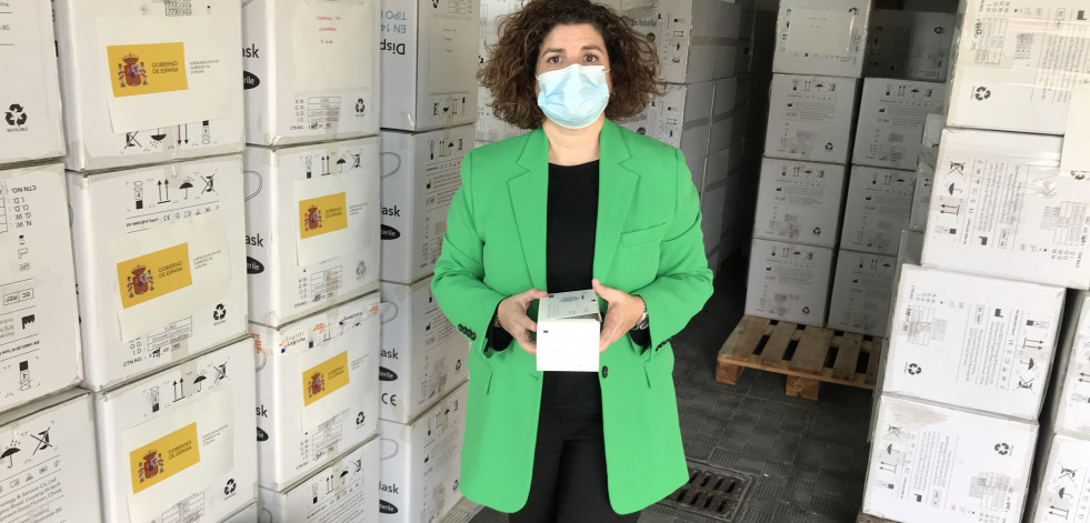 La Subdelegación del Gobierno inicia una nueva entrega de más de 600.000 mascarillas