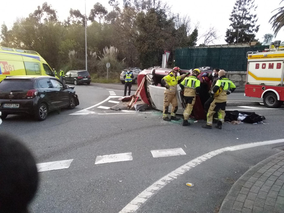 Accidente de tráfico en Oleiros