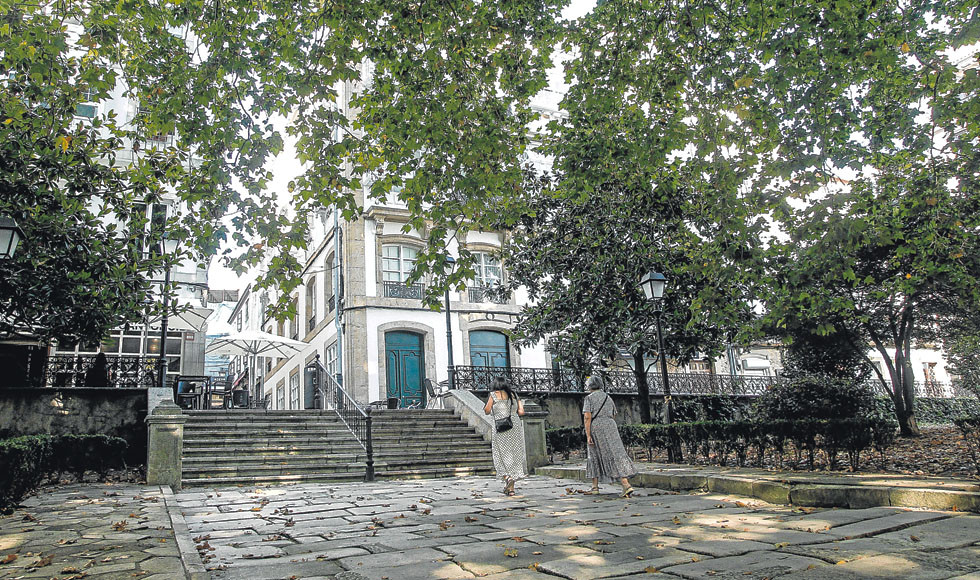 La plaza de Azcárraga, uno de los epicentros de la Ciudad Vieja y con actividad en todas las celebraciones  quintana