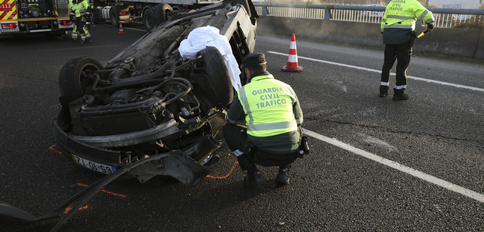 Muere un conductor de 60 años en un accidente de tráfico en O Porriño