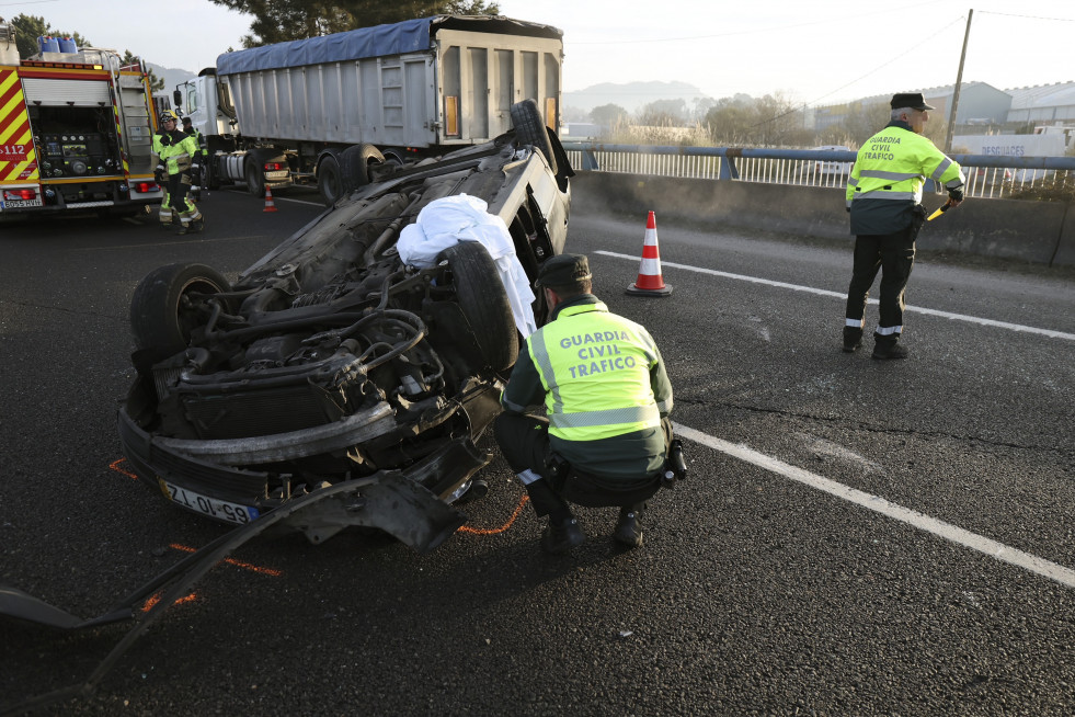 Accidente de tráfico en O Porriño