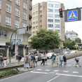 Paso de peatones a la entrada de Alfonso Molina @ Javier Alborés